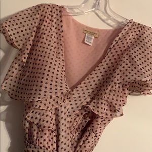 Cute Pink Poke-a-dot dress